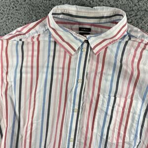 Gap The Big Shirt Womens XL Multicolor Long Sleeve Button Up Oversized NWT Y2K